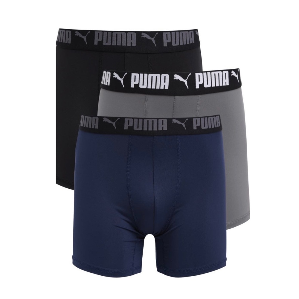 PUMA Men’s 3 Pack Performance Boxer Briefs XL